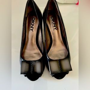 DKNY Metal Bow Pumps